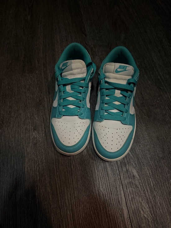 Nike Shoes - Nike Teal and White Low-Top Sneakers